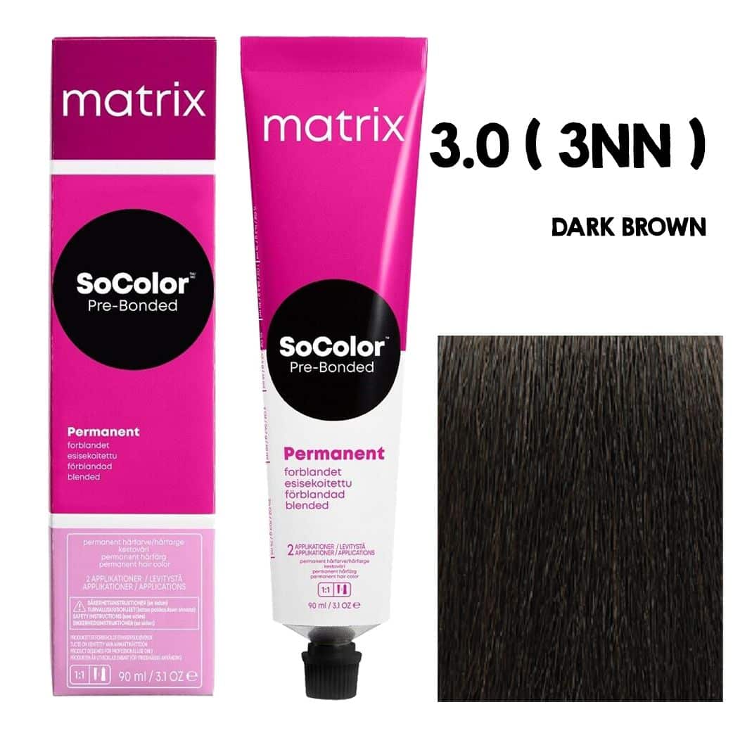 Matrix SoColor 3NN Dark Brown 90ml permanent hair colour