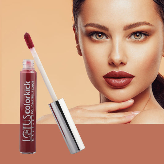 Lotus Makeup Colorkick Liquid Matte Lip Colour � CLM10|6 gms|MRP 345