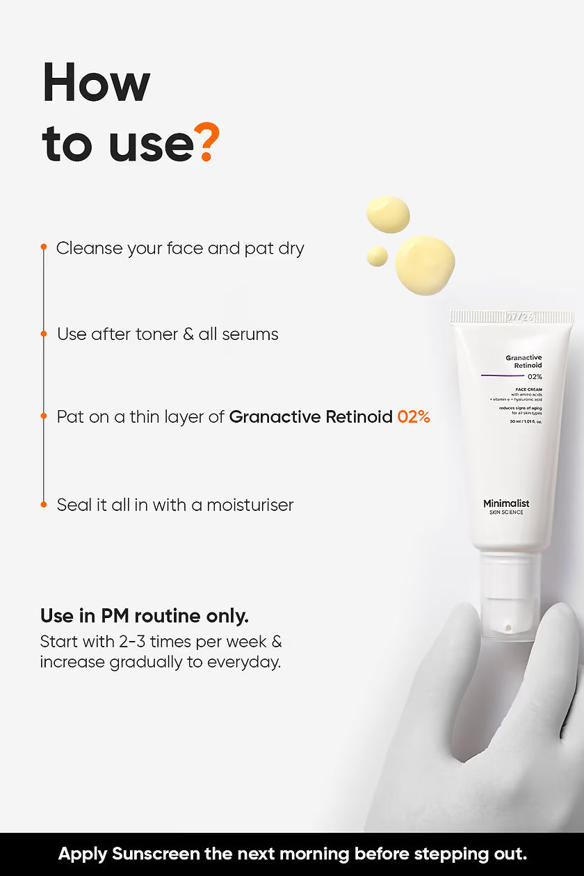 Minimalist Granactive Retinoid  2% Face Cream|30ml|MRP 699