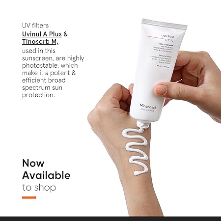 Minimalist Light Fluid SPF 50 Face Sunscreen|30ml|MRP 349