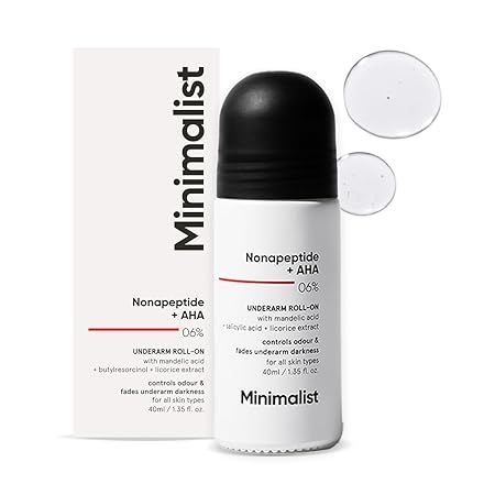 Minimalist  Underarm Roll-On with Nonapeptide + AHA 06%|40ml|MRP 399