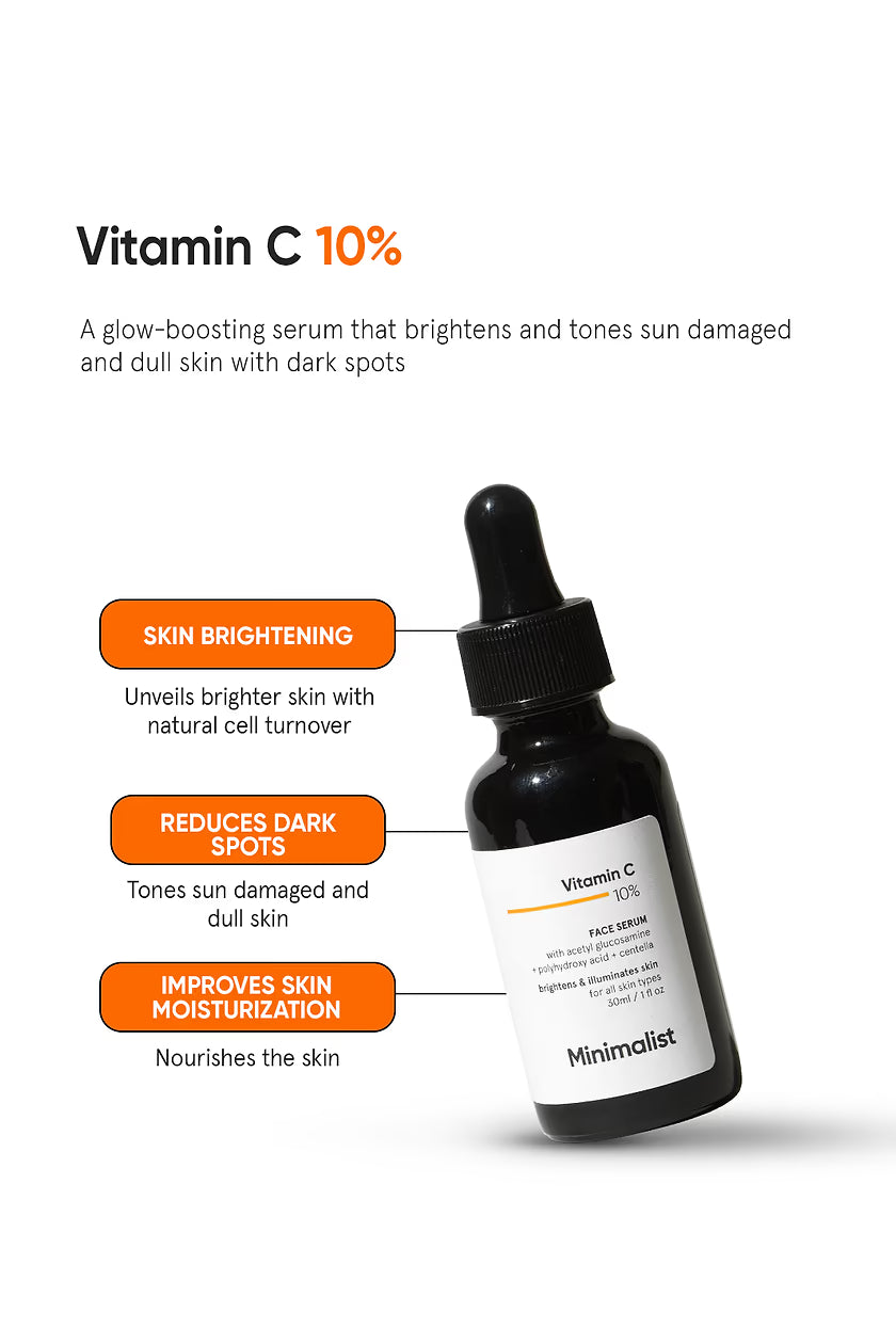Minimalist  Vitamin C 10% Face Serum|30ml|MRP 699