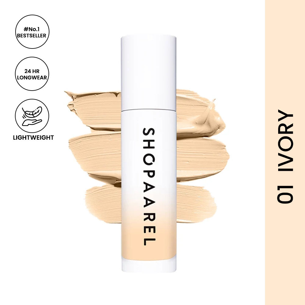 Shopaarel Miracle Foundation 01 Ivory 30 ml | Long-Lasting Lightweight Base