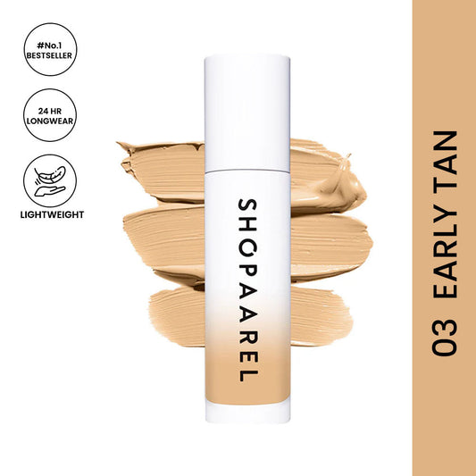 Shopaarel Miracle Foundation 03 Early Tan 30 ml | Flawless Long-Wear Foundation