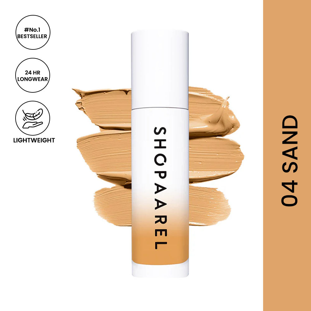 Shopaarel Miracle Foundation 04 Sand 30 ml | Natural Matte Foundation