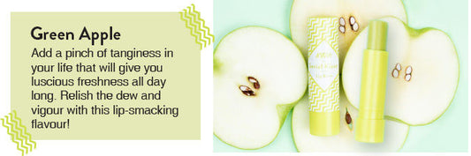 Nykaa Serial Kisser Moisturising Lip Balm With Shea Butter & Vitamin E - Green Apple|4.5 gms|MRP 149