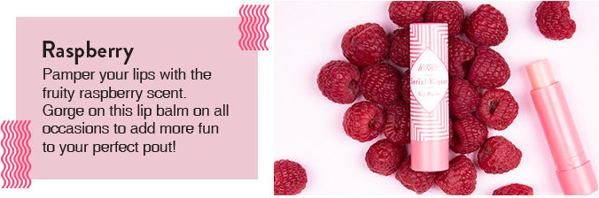 Nykaa Serial Kisser Moisturising Lip Balm With Shea Butter & Vitamin E - Raspberry|4.5 gms|MRP 149