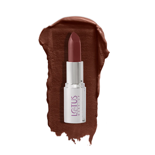 Lotus Make-Up Ecostay Butter Matte Lip Color - Nutty Brown|4.2 gms|MRP 625