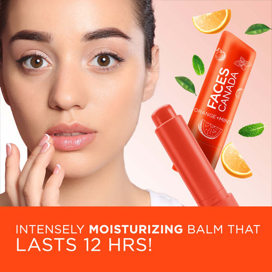 Faces Canada Vitamin C Lip Balm � Orange Mint|4.5 gms|MRP 175