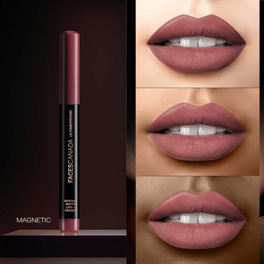 Faces Canada Ultime Pro HD Intense Matte Lips + Primer � Magnetic 02|1.4 gms|MRP 849