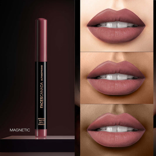 Faces Canada Ultime Pro HD Intense Matte Lips + Primer � Magnetic 02|1.4 gms|MRP 849