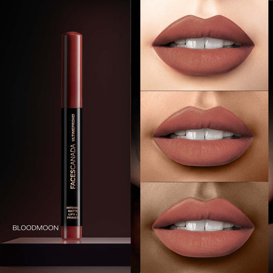Faces Canada Ultime Pro HD Intense Matte Lips + Primer - Blood Moon 20|1.4 gms|MRP 849