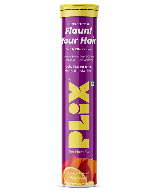 Plix Flaunt Hair Effervesent Tab|63 gms|MRP 350