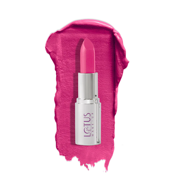 Lotus Make-Up Ecostay Butter Matte Lip Color - Passionate Pink|4.2 gms|MRP 625