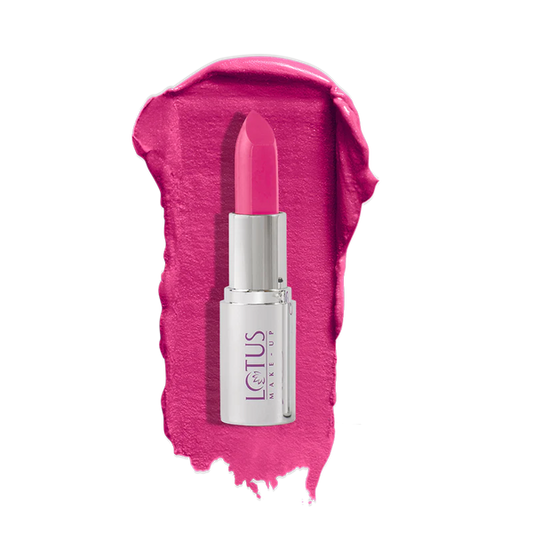 Lotus Make-Up Ecostay Butter Matte Lip Color - Passionate Pink|4.2 gms|MRP 625