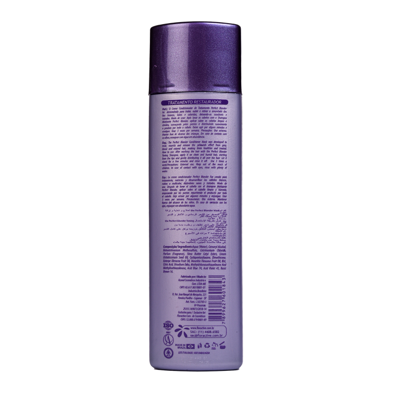 Floractive Perfect Blonder Mascara 300ml | Anti-Yellow Purple Hair Mask