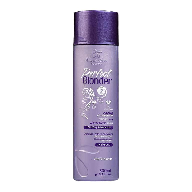 Floractive Perfect Blonder Mascara 300ml | Anti-Yellow Purple Hair Mask
