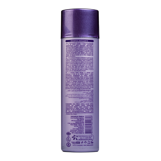 Floractive Perfect Blonder Shampoo 300ml | Anti-Yellow & Toning Purple Shampoo