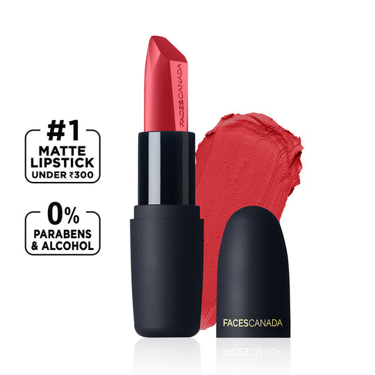 Faces Canada Weightless Matte Finish Lipstick - Pink Sugar 04|4.5 gms|MRP 325