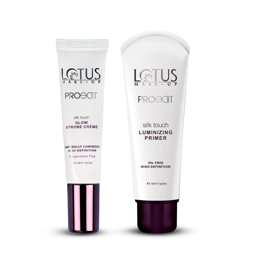Lotus Make-Up Proedit Prep Swipe & Glow Luminizing Primer, primer, strobe gold creme