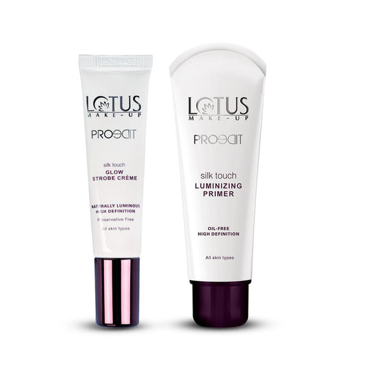 Lotus Make-Up Proedit Prep Swipe & Glow Luminizing Primer, primer, strobe gold creme