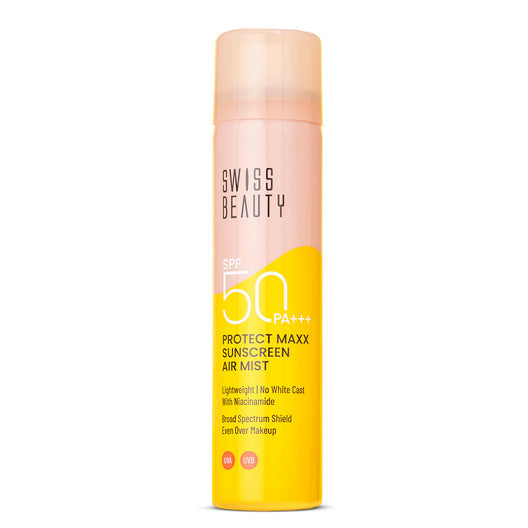 Swiss Beauty Protect Maxx Sunscreen Air Mist Spf 50|80 ml|MRP 399