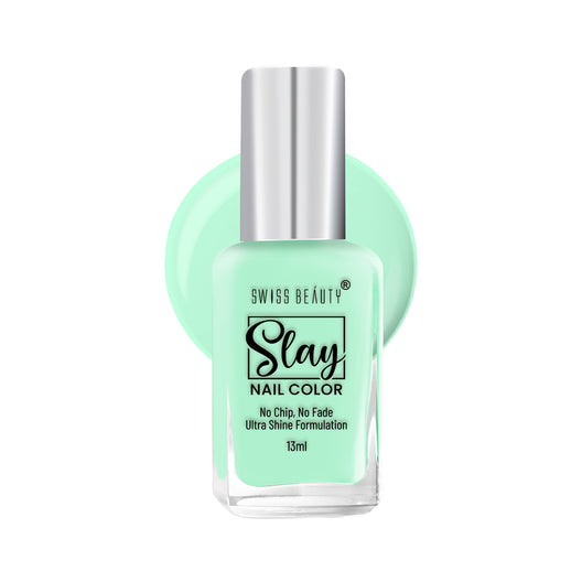 Swiss Beauty Slay Nail Colour 06 Pista|25 ml|MRP 129