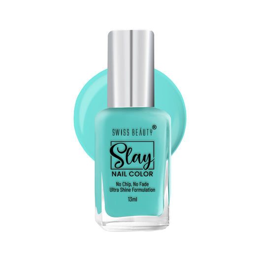 Swiss Beauty Slay Nail Colour 11 Blue Sky|25 ml|MRP 129