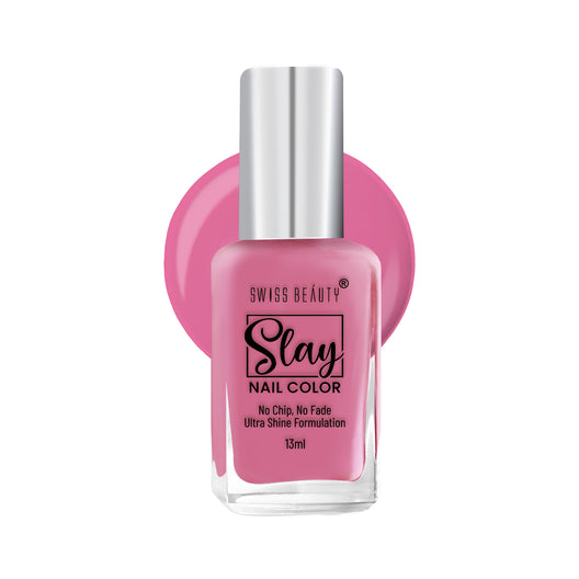 Swiss Beauty Slay Nail Colour 13 Perfect Pink|25 ml|MRP 129