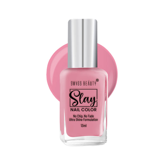 Swiss Beauty Slay Nail Colour 20 Ivory Pink|25 ml|MRP 129