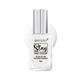 Swiss Beauty Slay Nail Colour 23 Flat White|25 ml|MRP 129
