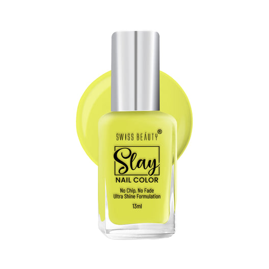 Swiss Beauty Slay Nail Colour 28 Pastel Lime|25 ml|MRP 129