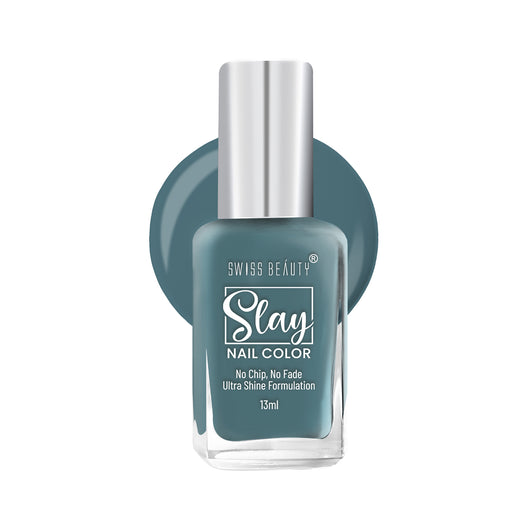 Swiss Beauty Slay Nail Colour 42 Teal|25 ml|MRP 129