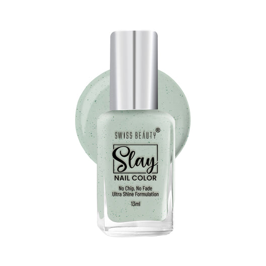 Swiss Beauty Slay Nail Colour 56 Grey Gaze|13 ml|MRP 129