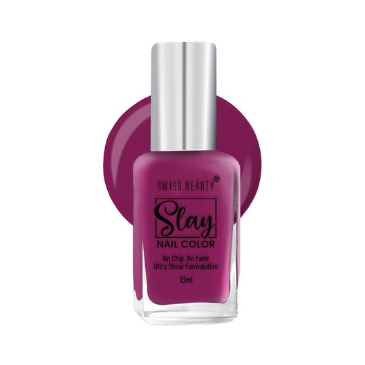 Swiss Beauty Slay Nail Colour 70 Violet|13 ml|MRP 129