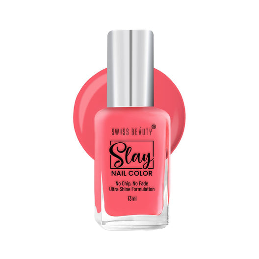 Swiss Beauty Slay Nail Color 75 Princess Pink|13 ml|MRP 129