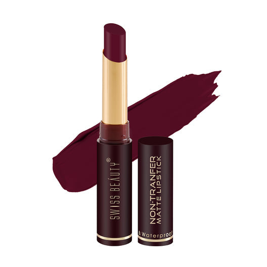 Swiss Beauty Non-transfer Matte Lipstick 04 Hot Cherry|2 gms|MRP 329