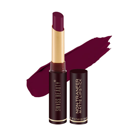 Swiss Beauty Non-transfer Matte Lipstick 23 Murphy Brown|2 gms|MRP 329