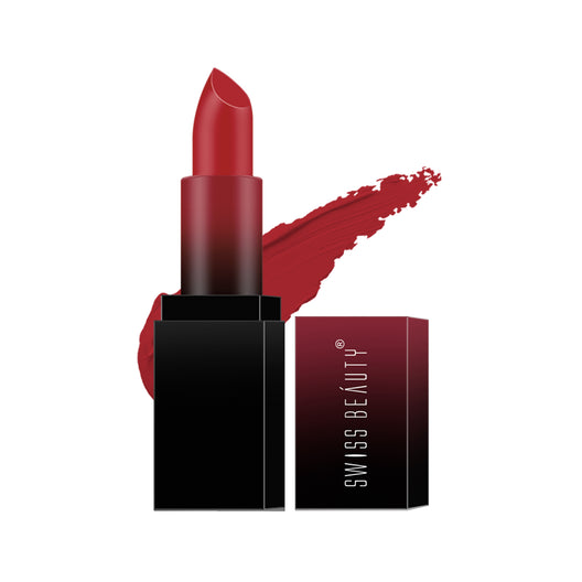 Swiss Beauty HD Matte Lipstick 01 Siren-In-Scarlet|3.5 gms|MRP 399