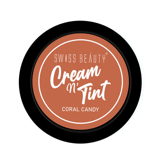 Swiss Beauty 3-in-1 Lip and Cheek Cream N' Tint 03 Coral Candy|8 gms|MRP 219