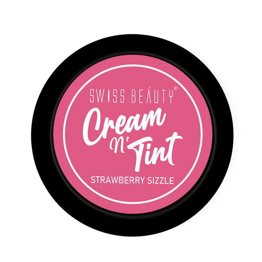 Swiss Beauty 3-in-1 Lip and Cheek Cream N' Tint 06 Strawberry Sizzle|8 gms|MRP 219