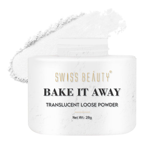 Swiss Beauty Bake It Away Loose Powder 02 Translucent|28 gms|MRP 329