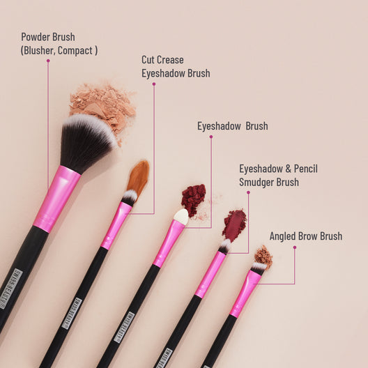 Swiss Beauty Make-up Brushes 02 Pink| |MRP 399