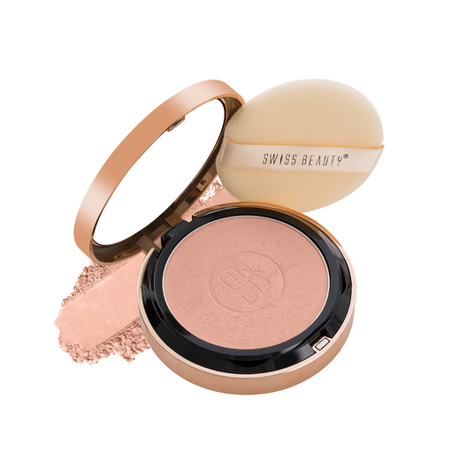 Swiss Beauty Silky and Smooth Powder with SPF-15 01 Nude-Beige|6.5 gms|MRP 499