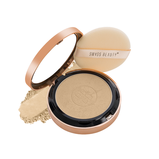 Swiss Beauty Silky and Smooth Powder with SPF-15 03 Skin-Color|6.5 gms|MRP 499