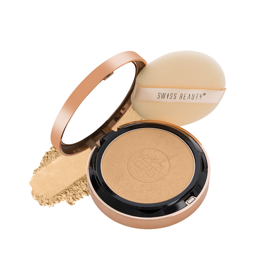 Swiss Beauty Silky and Smooth Powder with SPF-15 04 Natural-Beige|6.5 gms|MRP 499