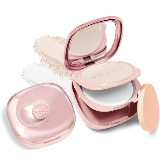 Swiss Beauty Matte & Set Duo Compact 01 - Ivory|20 gms|MRP 399