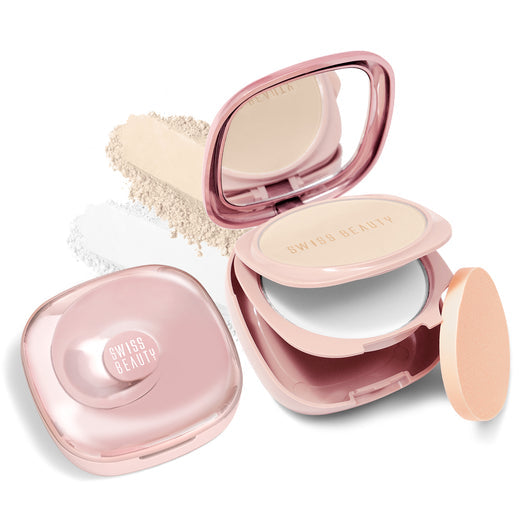 Swiss Beauty Matte & Set Duo Compact 02 - Beige|20 gms|MRP 399