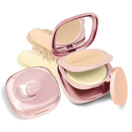 Swiss Beauty Matte & Set Duo Compact 04 - Honey|20 gms|MRP 399