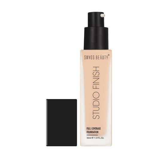 Swiss Beauty Studio Finish Foundation 01 Ivory Rose|30 ml|MRP 949